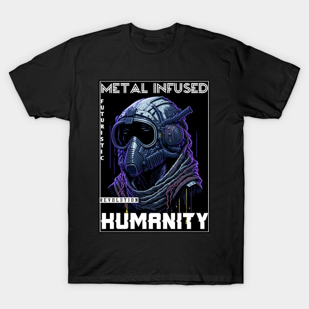 Metal Infused Humanity T-Shirt by QuirkyPrintShop